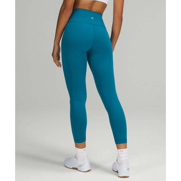 Lululemon Wunder Train High-Rise Tight 25" Size 4 Teal - Picture 2 of 8